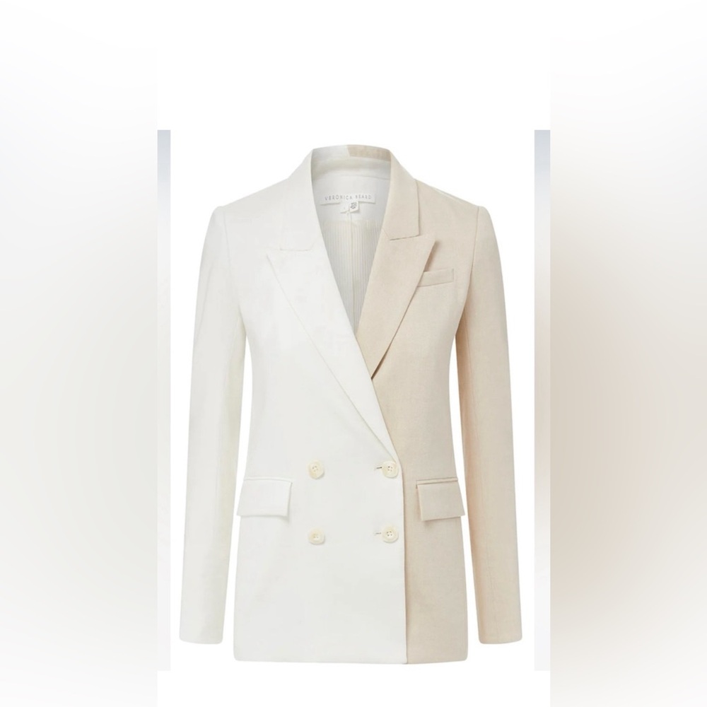 Veronica Beard Braeton Linen Dickey Jacket